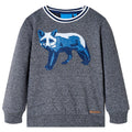 Vidaxl kindertrui 140 gemêleerd marineblauw