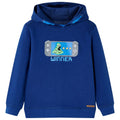 Vidaxl kindertrui met capuchon 104 donkerblauw