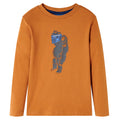 Vidaxl kindershirt met lange mouwen 92 donkerokerkleurig