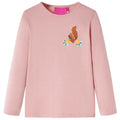 Vidaxl kindershirt met lange mouwen 104 lichtroze
