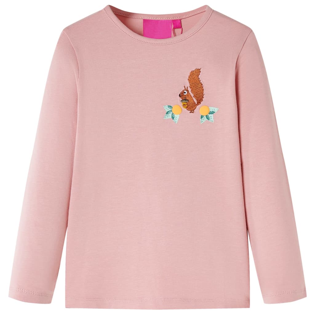 Vidaxl kindershirt met lange mouwen 116 lichtroze