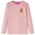 Vidaxl kindershirt met lange mouwen 128 lichtroze