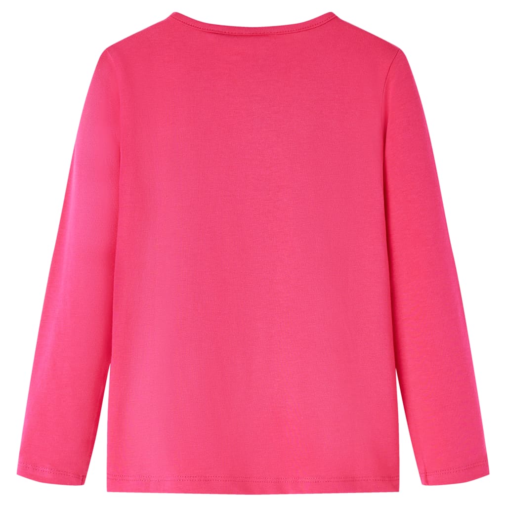Vidaxl kindershirt met lange mouwen 104 felroze