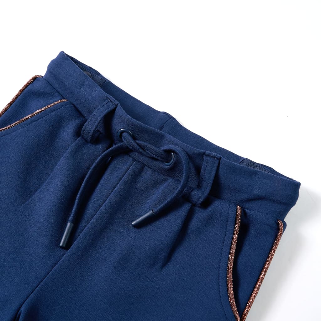 Vidaxl kinderbroek met trekkoord 116 marineblauw
