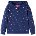 Vidaxl kindervest met capuchon 128 marineblauw