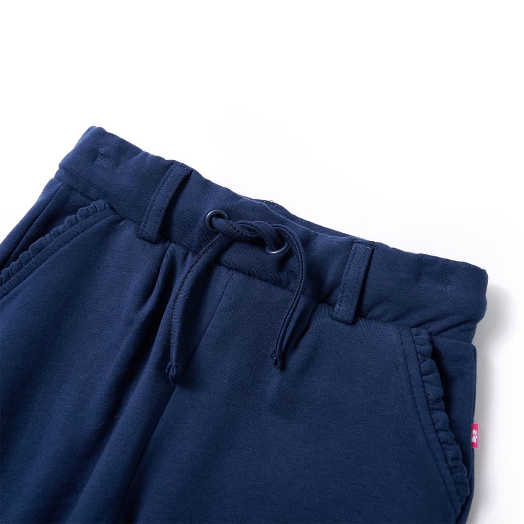 Vidaxl kinderbroek met trekkoord 92 marineblauw