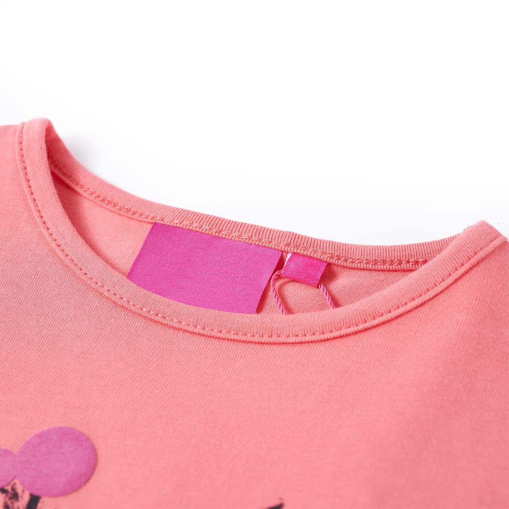 Vidaxl kindershirt met lange mouwen 128 roze