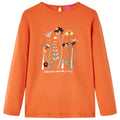 Vidaxl kindershirt met lange mouwen 128 oranjebruin