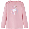 Vidaxl kindershirt met lange mouwen 104 lichtroze