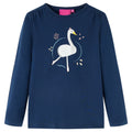Vidaxl kindershirt met lange mouwen 116 marineblauw