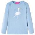 Vidaxl kindershirt met lange mouwen 140 lichtblauw