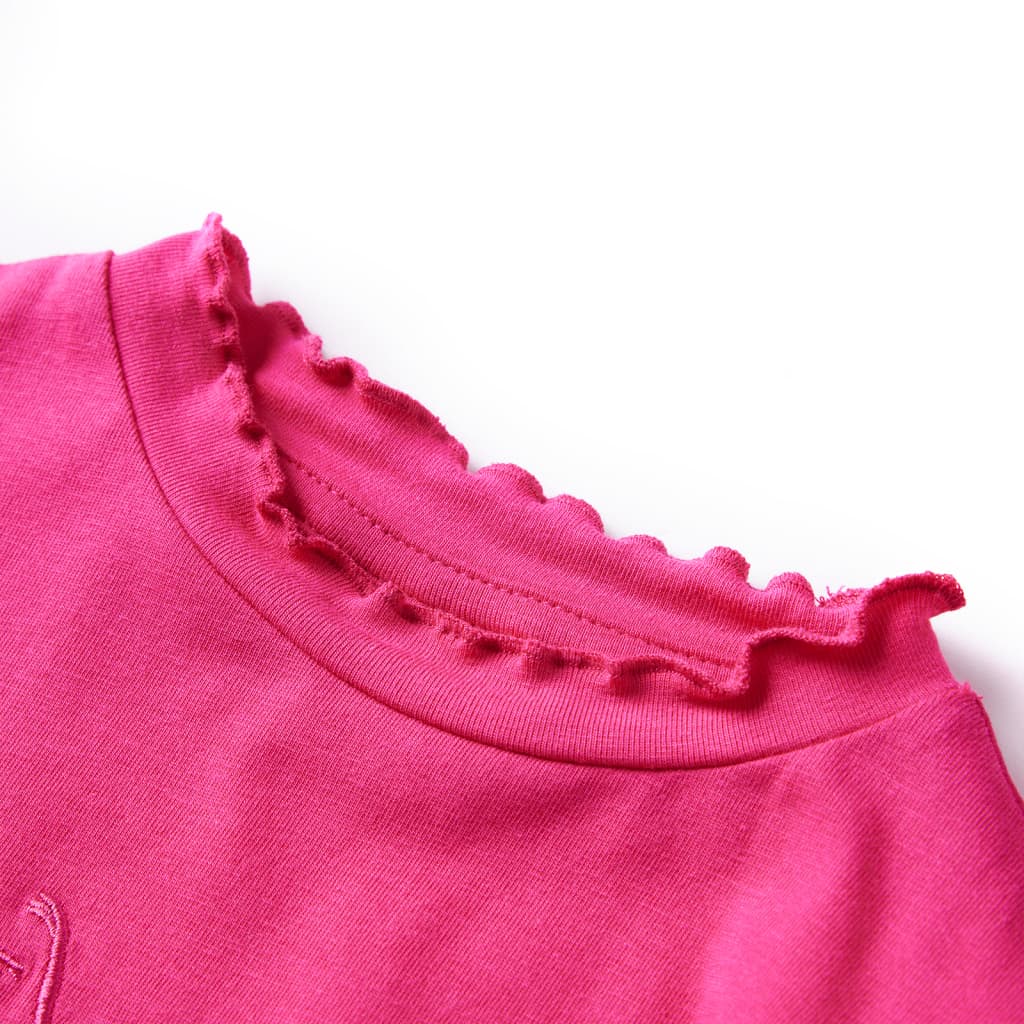 Vidaxl kindershirt met lange mouwen 116 felroze