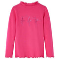 Vidaxl kindershirt met lange mouwen 128 felroze