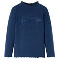 Vidaxl kindershirt lange mouwen 116 marineblauw