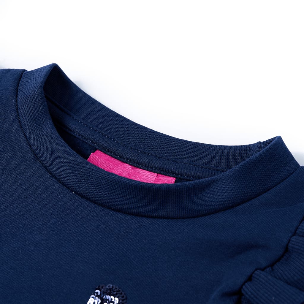 Vidaxl kindertrui 128 marineblauw