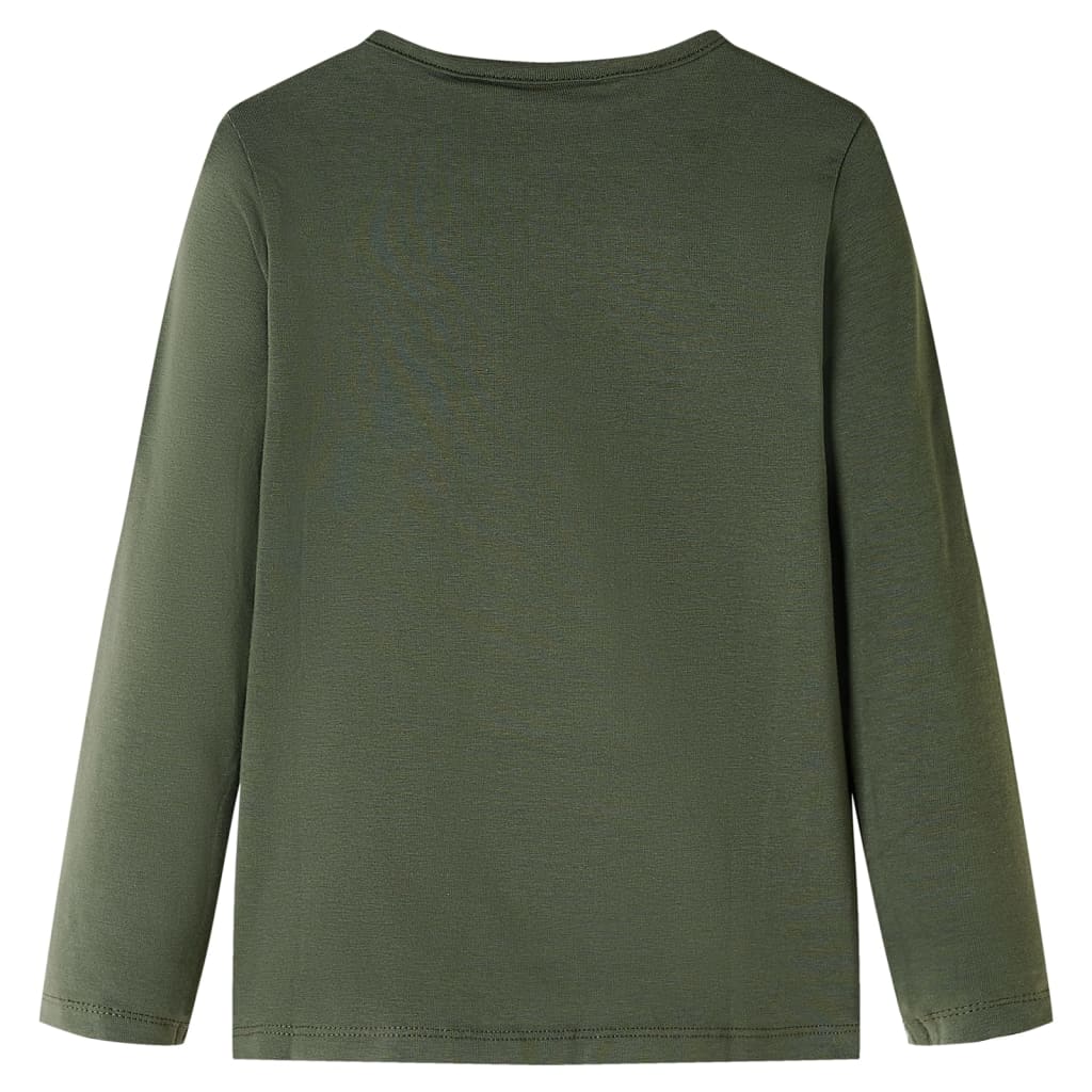 Vidaxl kindershirt met lange mouwen 140 kakikleurig