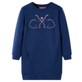 Vidaxl kinderjurk 92 marineblauw