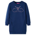 Vidaxl kinderjurk 104 marineblauw