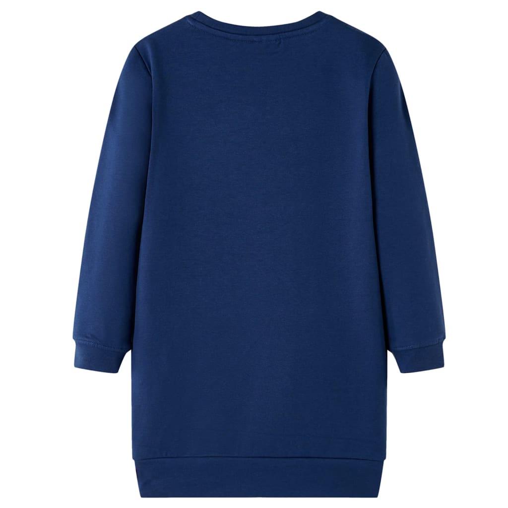 Vidaxl kinderjurk 104 marineblauw