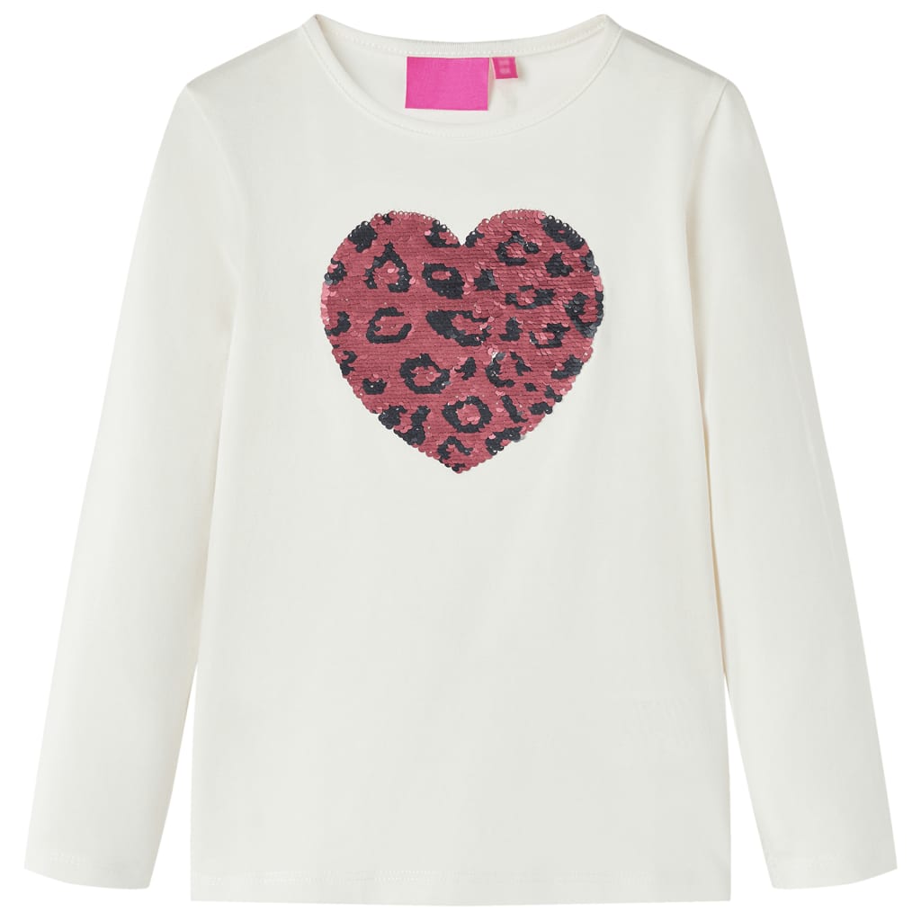 Vidaxl kindershirt met lange mouwen 104 ecru