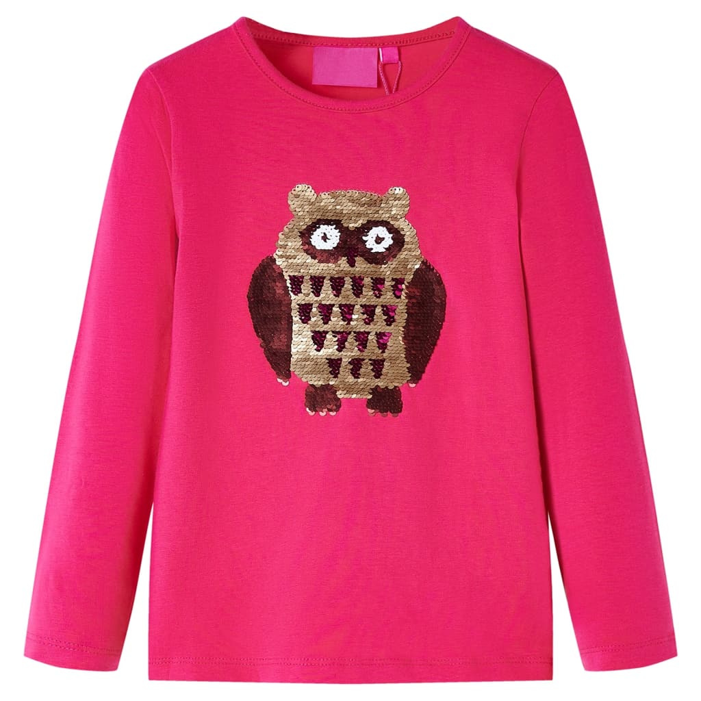 Vidaxl kindershirt met lange mouwen 116 felroze