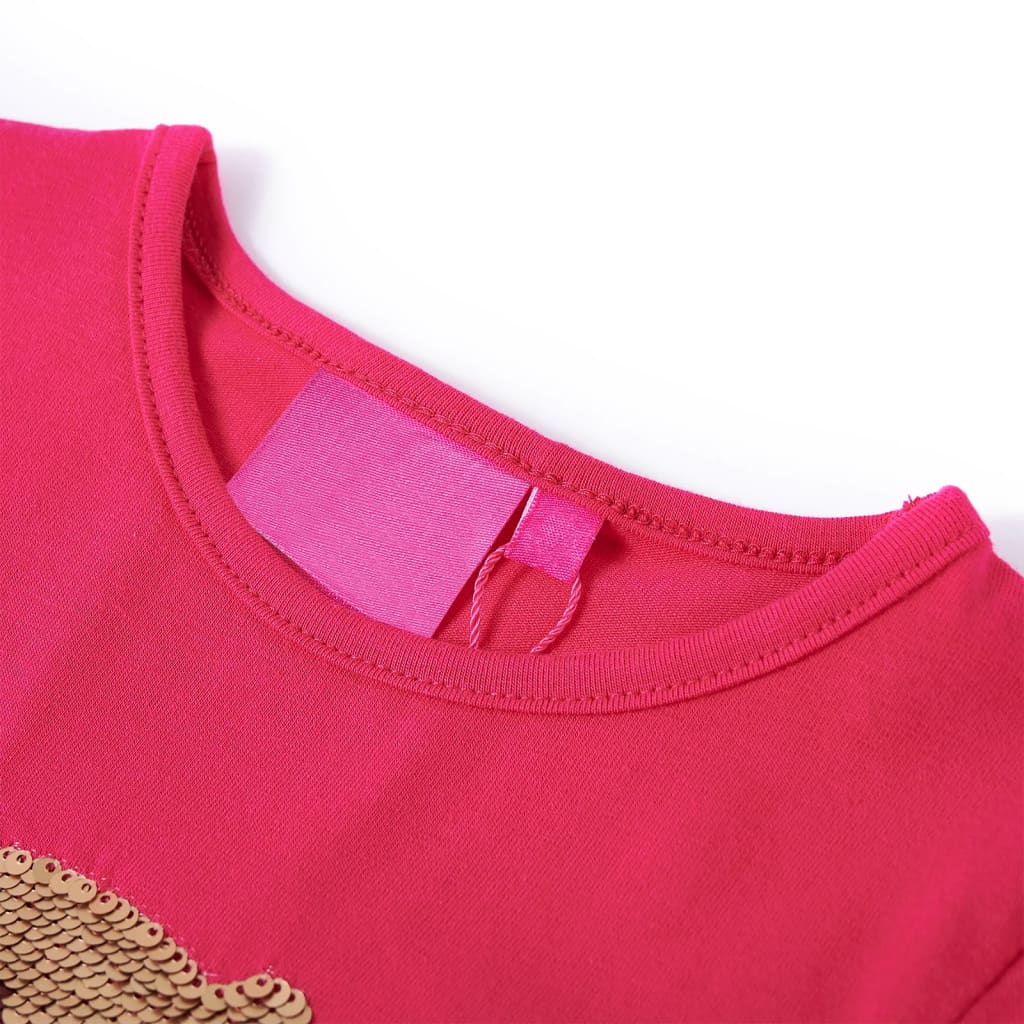 Vidaxl kindershirt met lange mouwen 116 felroze