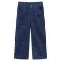 Vidaxl kinderbroek 104 ribfluweel marineblauw