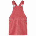 Vidaxl kindertuinjurk 92 ribfluweel roze