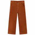 Vidaxl kinderbroek 104 ribfluweel cognackleurig