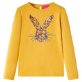 Vidaxl kindershirt met lange mouwen 92 okerkleurig