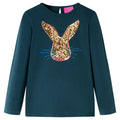 Vidaxl kindershirt met lange mouwen 104 donkergroen