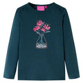 Vidaxl kindershirt met lange mouwen 104 donkergroen