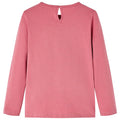 Vidaxl kindershirt met lange mouwen 128 oudroze