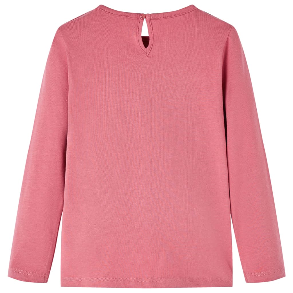 Vidaxl kindershirt met lange mouwen 128 oudroze