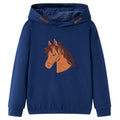 Vidaxl kindertrui met capuchon 92 marineblauw