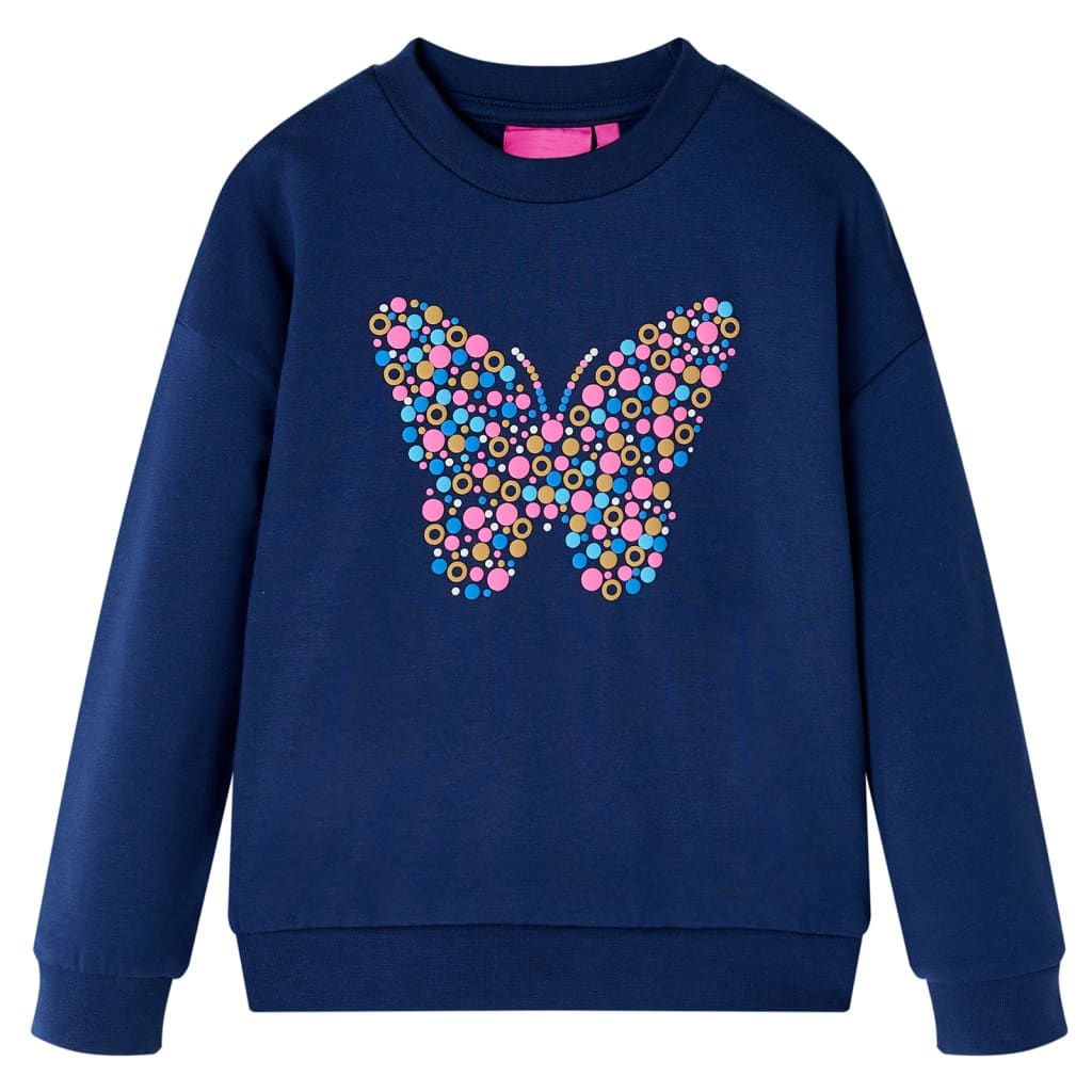 Vidaxl kindertrui 128 marineblauw