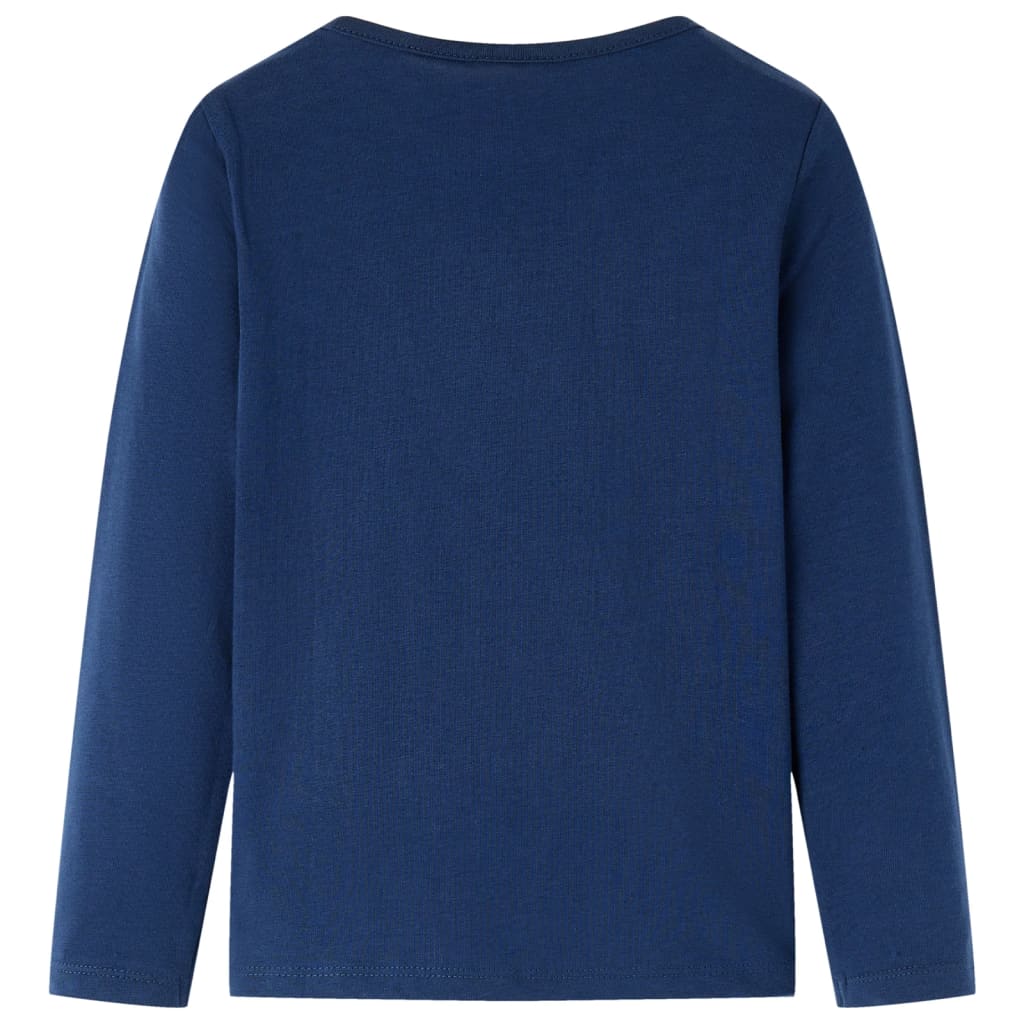 Vidaxl kindershirt met lange mouwen 116 marineblauw