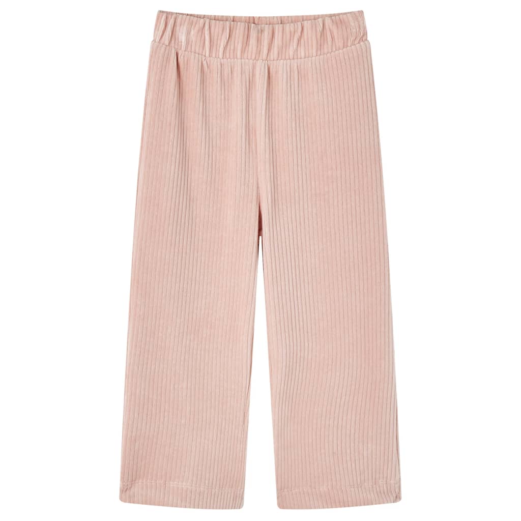 Vidaxl kinderbroek 128 ribfluweel lichtroze