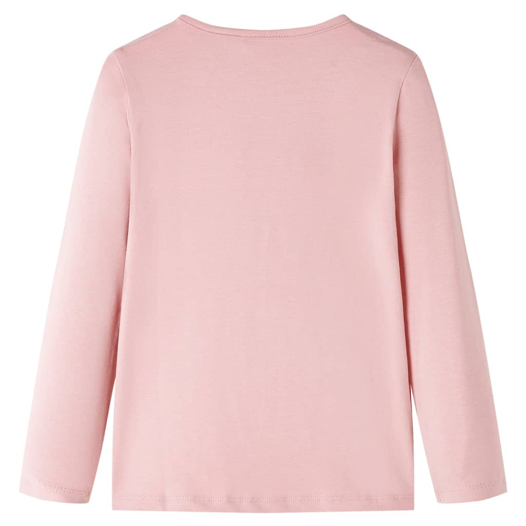 Vidaxl kindershirt met lange mouwen 128 lichtroze