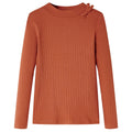 Vidaxl kindershirt met lange mouwen 92 cognackleurig