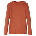 Vidaxl kindershirt met lange mouwen 104 cognackleurig