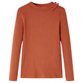 Vidaxl kindershirt met lange mouwen 116 cognackleurig