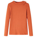 Vidaxl kindershirt met lange mouwen 92 oranjebruin