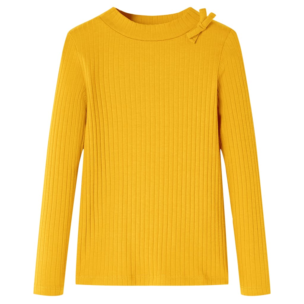 Vidaxl kindershirt met lange mouwen 104 okerkleurig