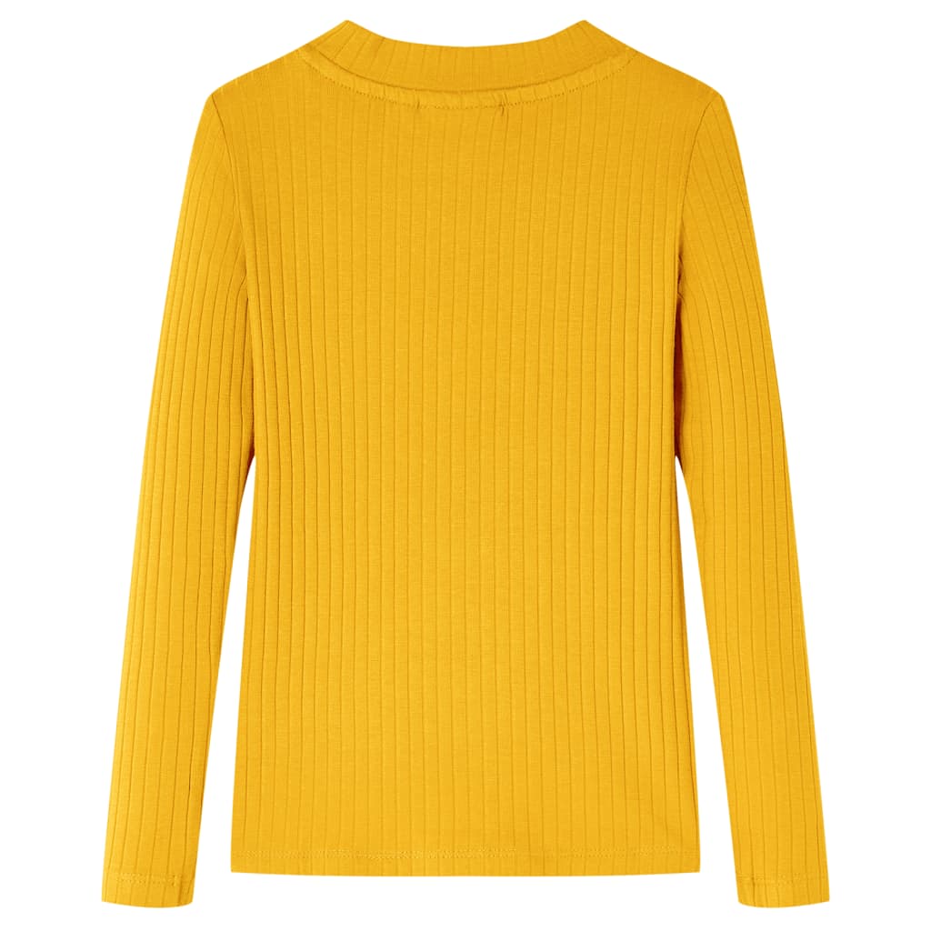 Vidaxl kindershirt met lange mouwen 104 okerkleurig