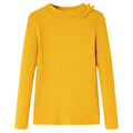 Vidaxl kindershirt met lange mouwen 116 okerkleurig