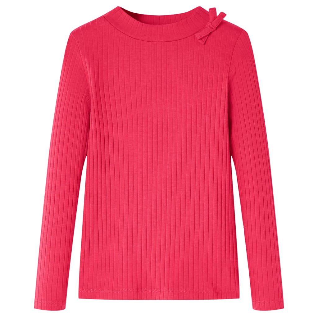 Vidaxl kindershirt met lange mouwen 92 felroze