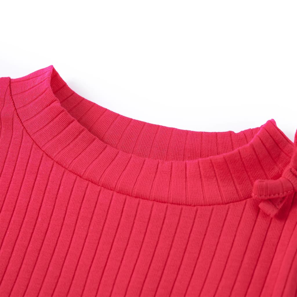 Vidaxl kindershirt met lange mouwen 92 felroze
