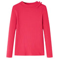 Vidaxl kindershirt met lange mouwen 104 felroze