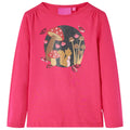 Vidaxl kindershirt met lange mouwen 104 felroze